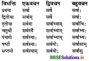 RBSE Class 8 Sanskrit व्याकरण सर्वनाम शब्द 18