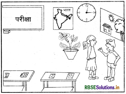 RBSE Class 8 Sanskrit रचना वाक्य-निर्माणम् एवं चित्र आधारित वर्णनम् 11
