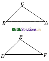 RBSE Solutions for Class 7 Maths Chapter 7 Congruence of Triangles Ex 7.1 2