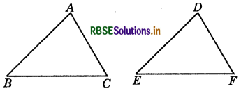 RBSE Solutions for Class 7 Maths Chapter 7 Congruence of Triangles Ex 7.2 1