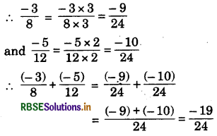 RBSE Class 7 Maths Important Questions Chapter 9 Rational Numbers 4