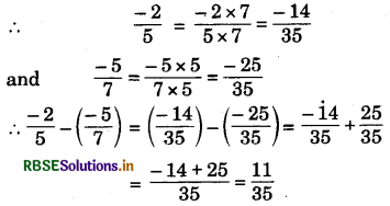 RBSE Class 7 Maths Important Questions Chapter 9 Rational Numbers 6