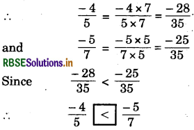 RBSE Solutions for Class 7 Maths Chapter 9 Rational Numbers Ex 9.1 7