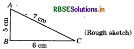 RBSE Class 7 Maths Important Questions Chapter 10 Practical Geometry 2