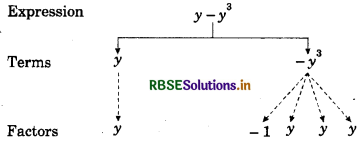 RBSE Solutions for Class 7 Maths Chapter 12 Algebraic Expressions Ex 12.1 3