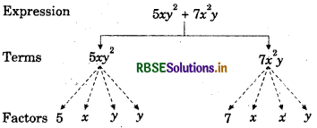 RBSE Solutions for Class 7 Maths Chapter 12 Algebraic Expressions Ex 12.1 4