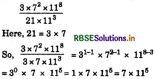 RBSE Solutions for Class 7 Maths Chapter 13 Exponents and Powers Ex 13.1 2