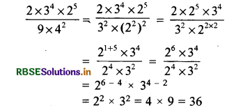 RBSE Class 7 Maths Important Questions Chapter 13 घातांक और घात 2