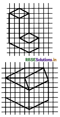 RBSE Solutions for Class 7 Maths Chapter 15 ठोस आकारों का चित्रण Ex 15.2 12