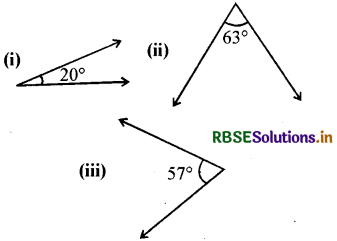 RBSE Solutions for Class 7 Maths Chapter 5 रेखा एवं कोण Ex 5.1 1