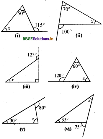 RBSE Solutions for Class 7 Maths Chapter 6 त्रिभुज और उसके गुण Ex 6.2 2