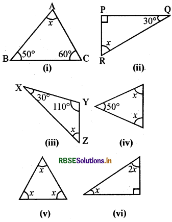 RBSE Solutions for Class 7 Maths Chapter 6 त्रिभुज और उसके गुण Ex 6.3 1