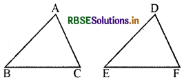 RBSE Solutions for Class 7 Maths Chapter 7 त्रिभुजों की सर्वांगसमता Ex 7.2 1