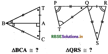 RBSE Solutions for Class 7 Maths Chapter 7 त्रिभुजों की सर्वांगसमता Ex 7.2 10