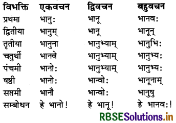 RBSE Class 7 Sanskrit व्याकरण शब्द-रूपाणि 3