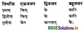 RBSE Class 7 Sanskrit व्याकरण शब्द-रूपाणि 32