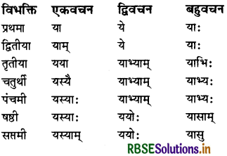 RBSE Class 7 Sanskrit व्याकरण शब्द-रूपाणि 34