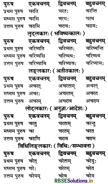 RBSE Class 7 Sanskrit व्याकरण धातु-रूपाणि 5