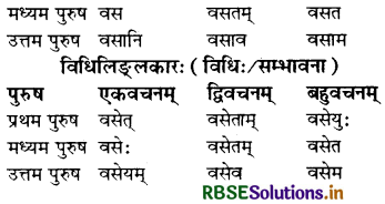 RBSE Class 7 Sanskrit व्याकरण धातु-रूपाणि 9