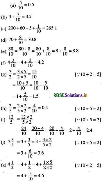 RBSE Solutions for Class 6 Maths Chapter 8 दशमलव Ex 8.1 5
