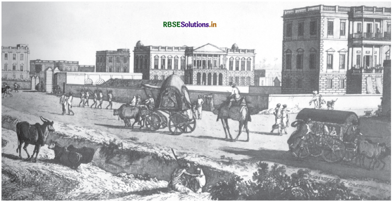 RBSE Solutions for Class 12 History Chapter 12 औपनिवेशिक शहर नगर-योजना, स्थापत्य - 2