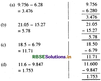 RBSE Solutions for Class 6 Maths Chapter 8 दशमलव Ex 8.5 2