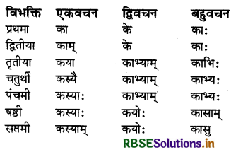 RBSE Class 6 Sanskrit व्याकरण शब्दरूपाणि - संज्ञा-शब्द, सर्वनाम-शब्द 22