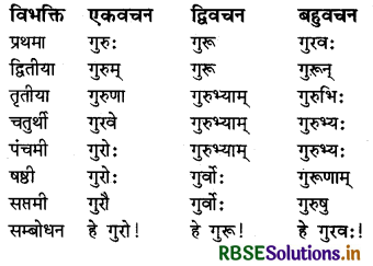 RBSE Class 6 Sanskrit व्याकरण शब्दरूपाणि - संज्ञा-शब्द, सर्वनाम-शब्द 8