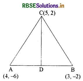 RBSE Solutions for Class 10 Maths Chapter 7 निर्देशांक ज्यामिति Ex 7.3 Q5