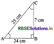 RBSE Solutions for Class 10 Maths Chapter 8 त्रिकोणमिति का परिचय Ex 8.1 Q1