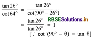 RBSE Solutions for Class 10 Maths Chapter 8 त्रिकोणमिति का परिचय Ex 8.3 Q1(ii)