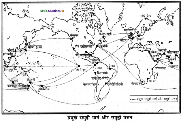 RBSE Solutions for Class 12 Geography Chapter 8 परिवहन एवं संचार 1