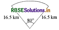 RBSE Solutions for Class 10 Maths Chapter 12 वृतों से संबंधित क्षेत्रफल Ex 12.2 Q12