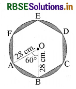 RBSE Solutions for Class 10 Maths Chapter 12 वृतों से संबंधित क्षेत्रफल Ex 12.2 Q13.1
