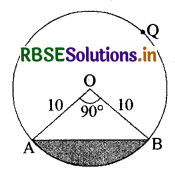 RBSE Solutions for Class 10 Maths Chapter 12 वृतों से संबंधित क्षेत्रफल Ex 12.2 Q4