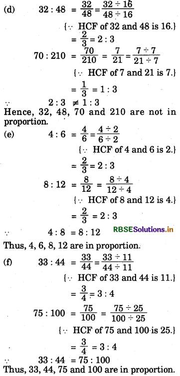 RBSE Solutions for Class 6 Maths Chapter 12 Ratio and Proportion Ex 12.2 2