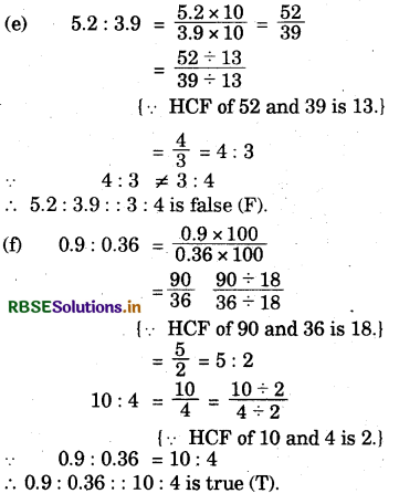 RBSE Solutions for Class 6 Maths Chapter 12 Ratio and Proportion Ex 12.2 4