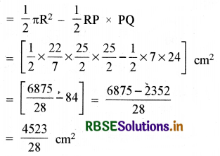RBSE Solutions for Class 10 Maths Chapter 12 वृतों से संबंधित क्षेत्रफल Ex 12.3 Q1.1