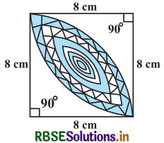 RBSE Solutions for Class 10 Maths Chapter 12 वृतों से संबंधित क्षेत्रफल Ex 12.3 Q16