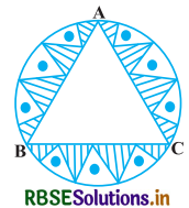 RBSE Solutions for Class 10 Maths Chapter 12 वृतों से संबंधित क्षेत्रफल Ex 12.3 Q6