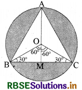 RBSE Solutions for Class 10 Maths Chapter 12 वृतों से संबंधित क्षेत्रफल Ex 12.3 Q6.1