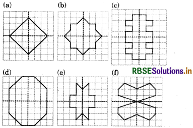 RBSE Solutions for Class 6 Maths Chapter 13 Symmetry Ex 13.3 14