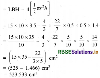 RBSE Solutions for Class 10 Maths Chapter 13 पृष्ठीय क्षेत्रफल एवं आयतन Ex 13.2 Q4.1