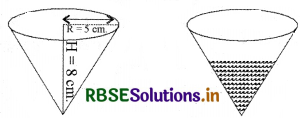 RBSE Solutions for Class 10 Maths Chapter 13 पृष्ठीय क्षेत्रफल एवं आयतन Ex 13.2 Q5