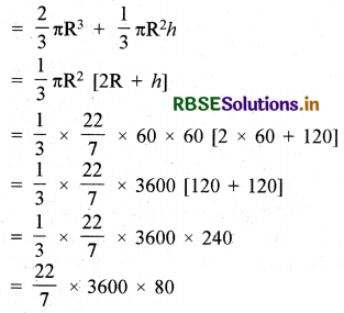 RBSE Solutions for Class 10 Maths Chapter 13 पृष्ठीय क्षेत्रफल एवं आयतन Ex 13.2 Q7.1
