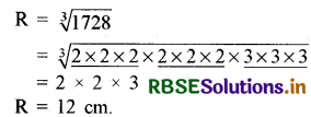 RBSE Solutions for Class 10 Maths Chapter 13 पृष्ठीय क्षेत्रफल एवं आयतन Ex 13.3 Q2.1