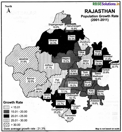 RBSE Solutions for Class 8 Our Rajasthan Chapter Map Related Questions 11