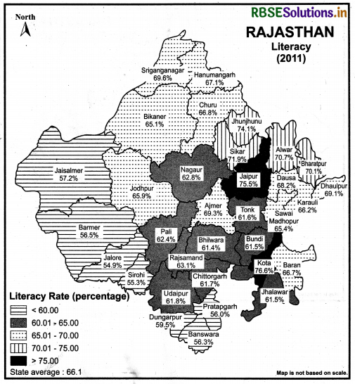 RBSE Solutions for Class 8 Our Rajasthan Chapter Map Related Questions 13