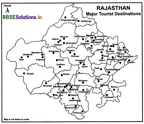 RBSE Solutions for Class 8 Our Rajasthan Chapter Map Related Questions 14