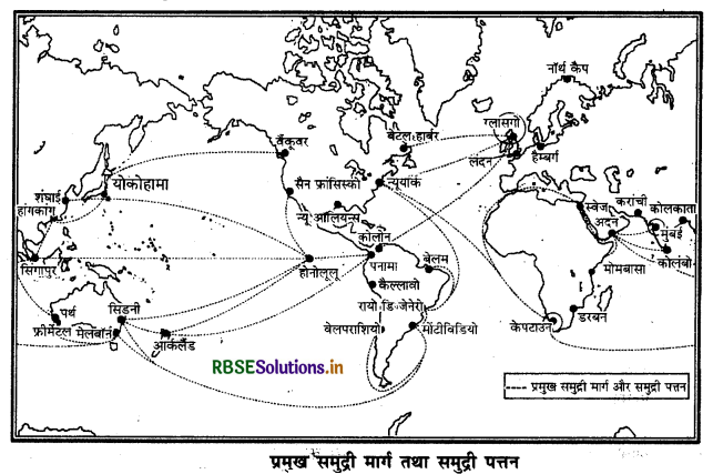 RBSE Class 12 Geography Important Questions Chapter 8 परिवहन एवं संचार 4